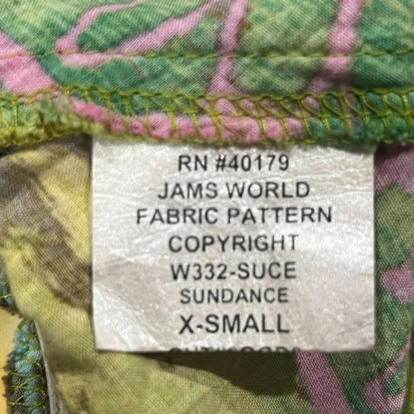 Jams World Womens Dress Extra Small Green Floral Sundance Print Halter Hawaiian - Picture 5 of 6